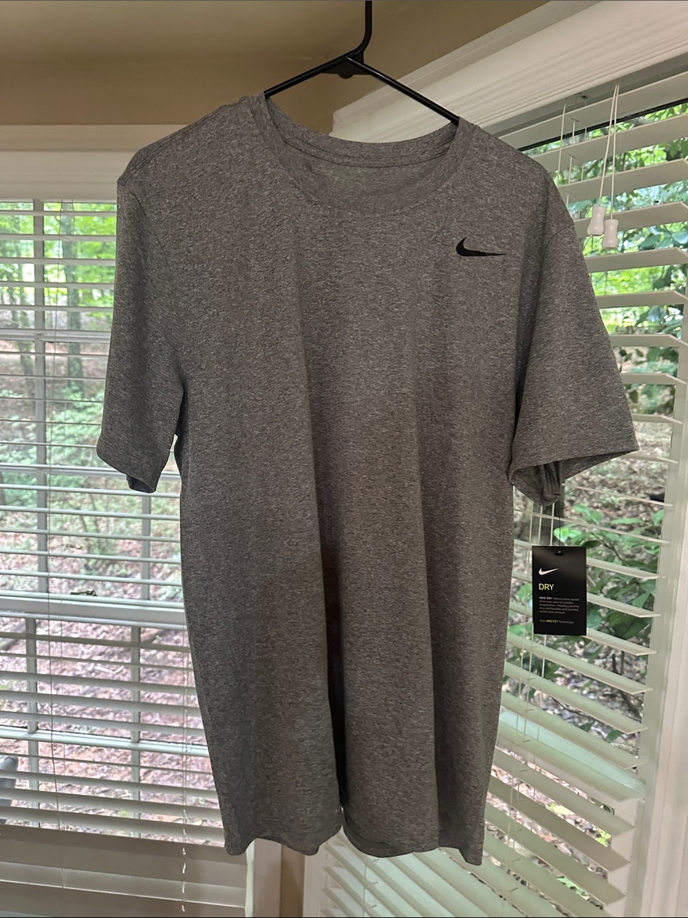 Nike Men’s Heather Gray Dri-FIT Short Sleeve Tee
